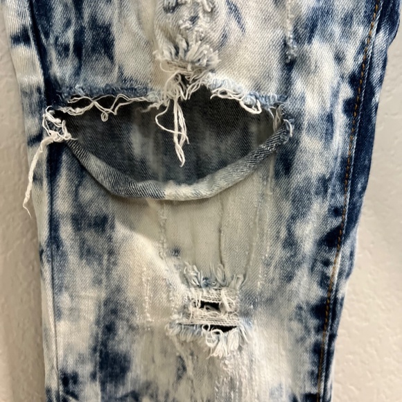 VIP Vintage Acid Washed and Destroyed Jeans - Picture 3 of 11